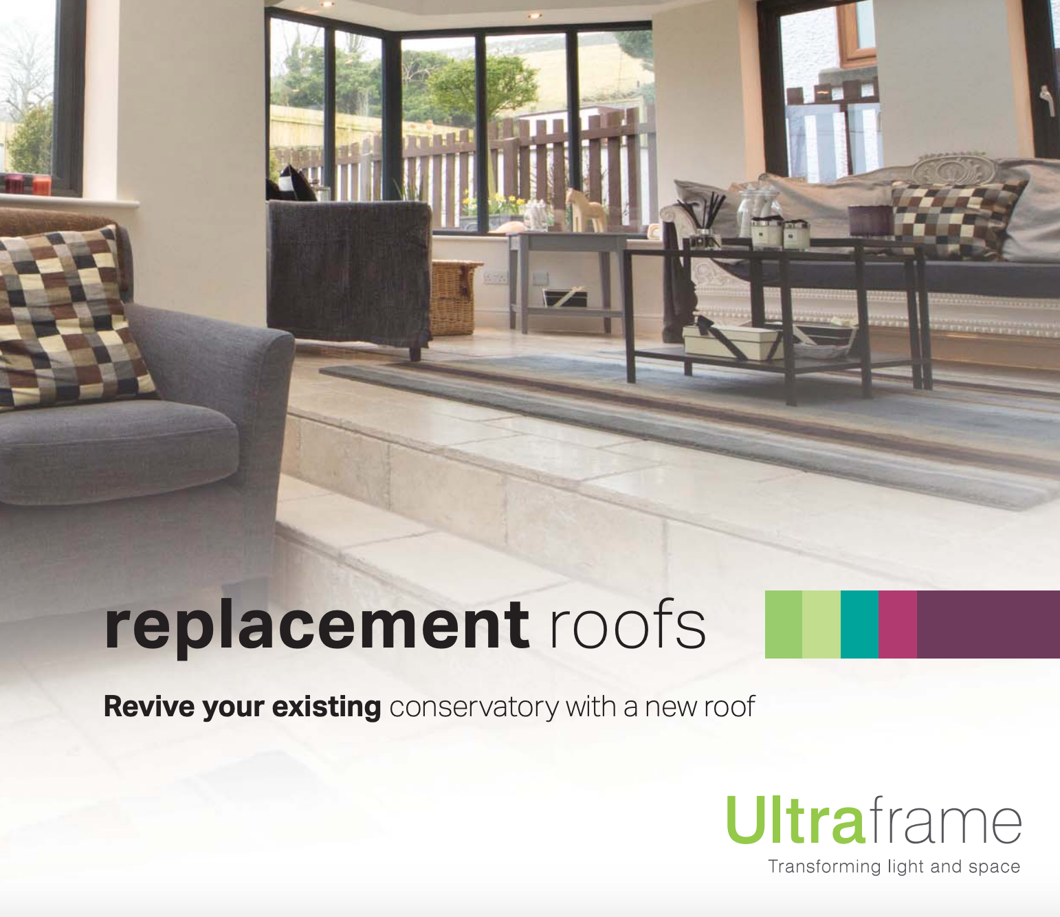 Replacement roof brochure by Ultraframe