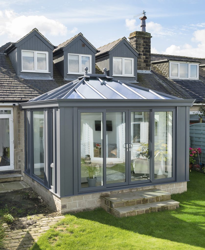 performance glass glazed conservatory roof by Ultraframe