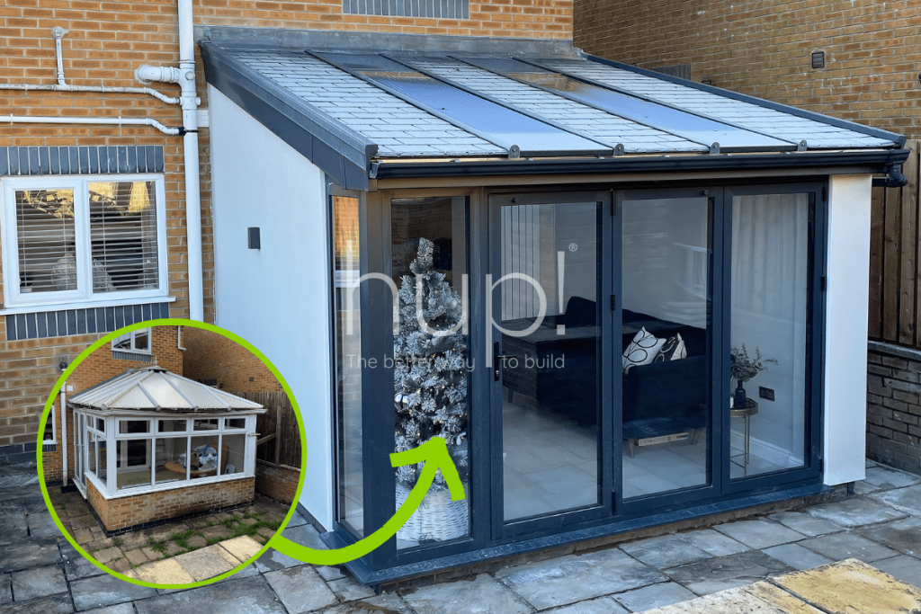 Hup! Conservatory extension by ultraframe