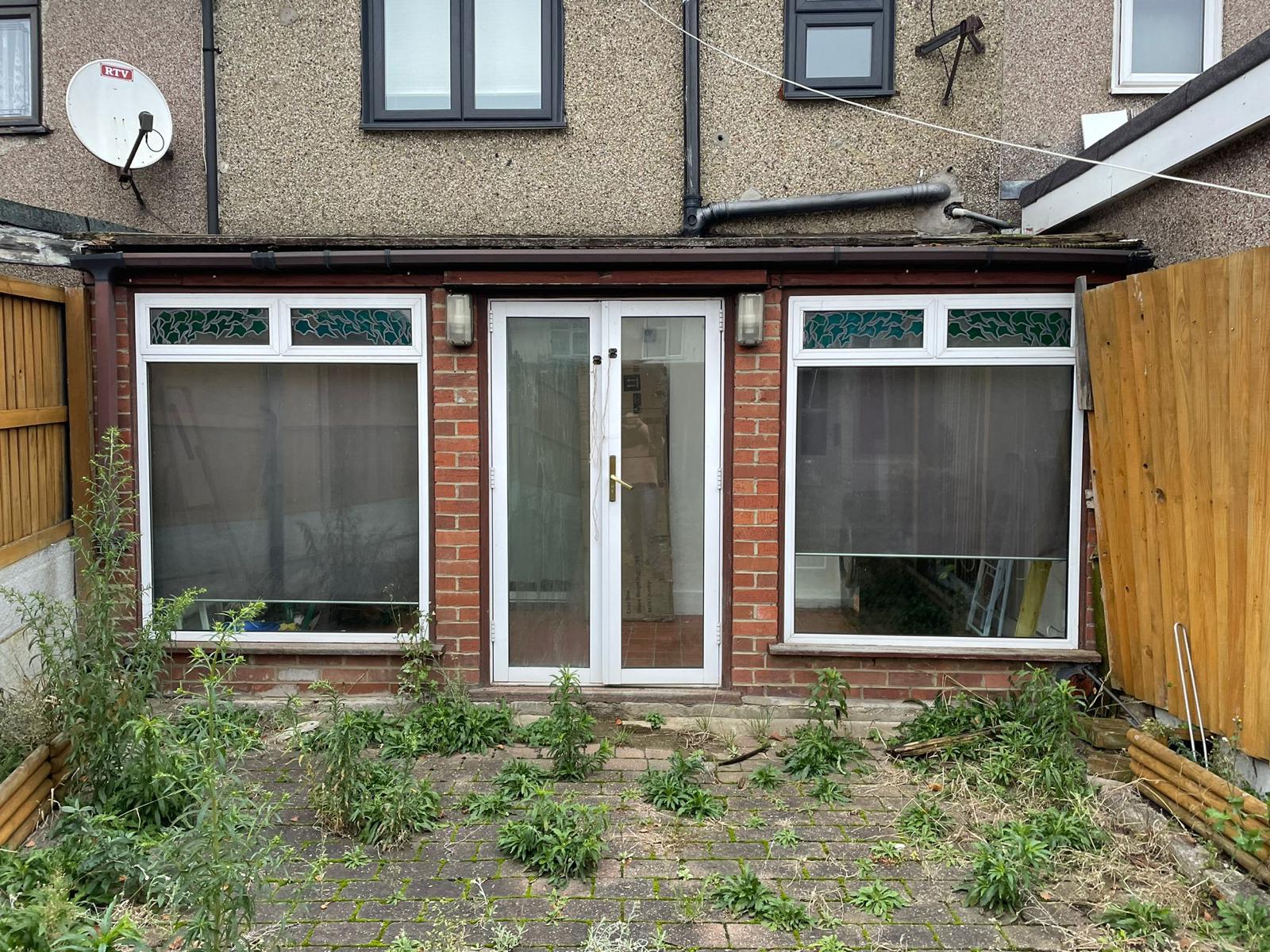 before - old looking conservatory