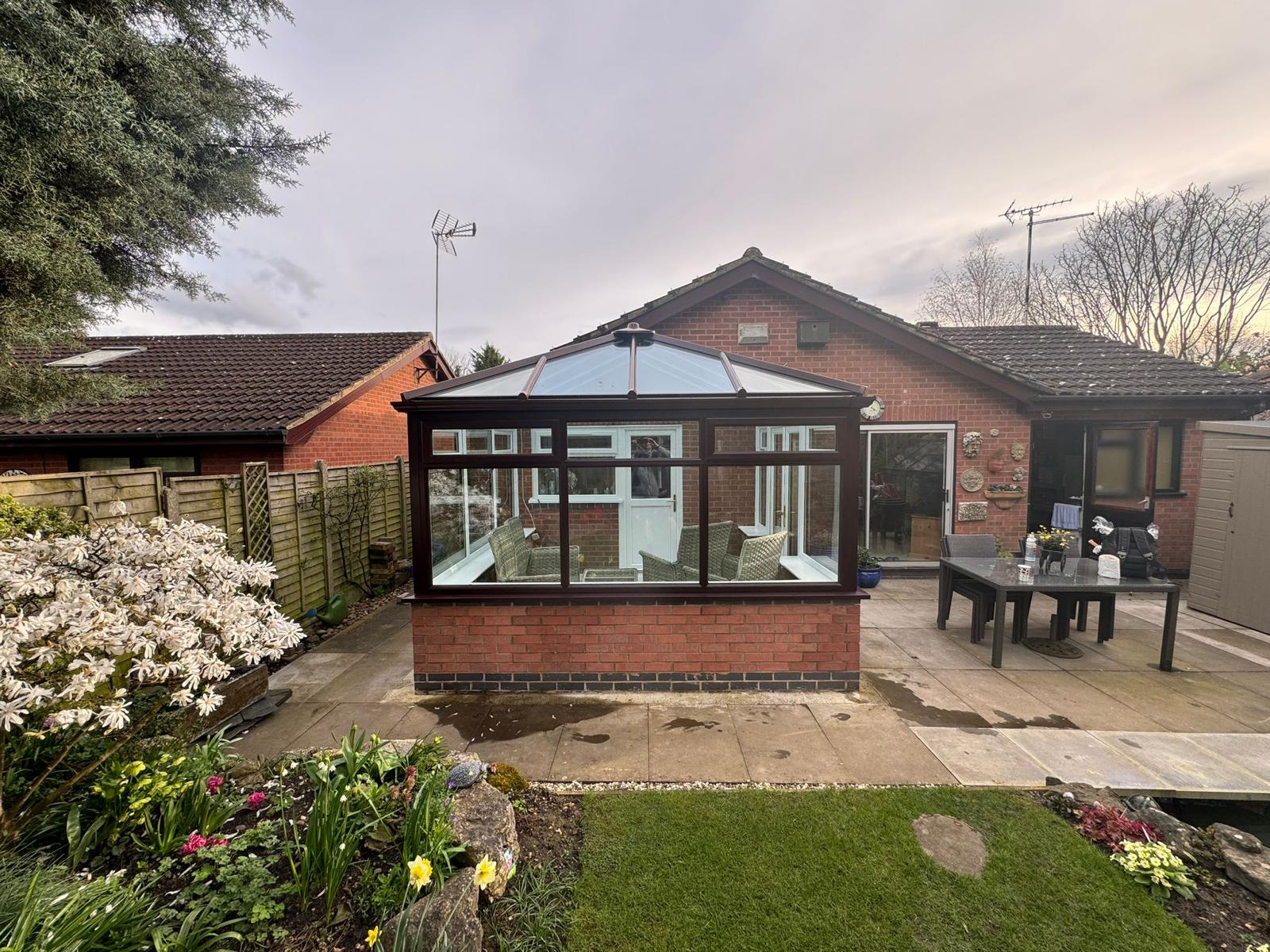 New Build glass roof conservatory