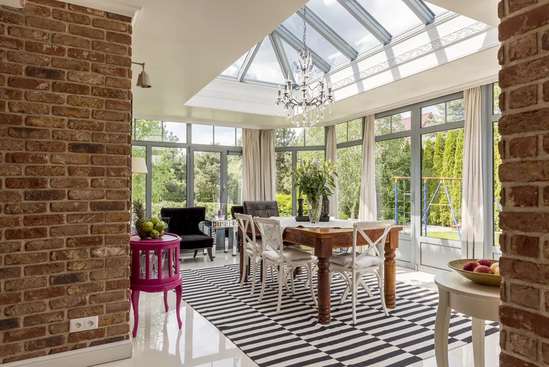 Spacious and modern conservatory with upvc windows